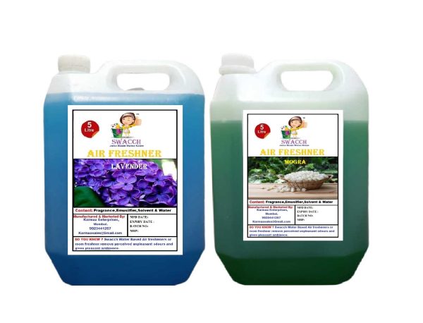 Air Freshner (5 Litre) (Combo Pack of 2) Lavender , Mogra