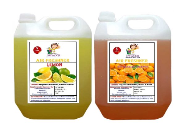 Air Freshner (5 Litre) (Combo Pack of 2) Lemon , Orange