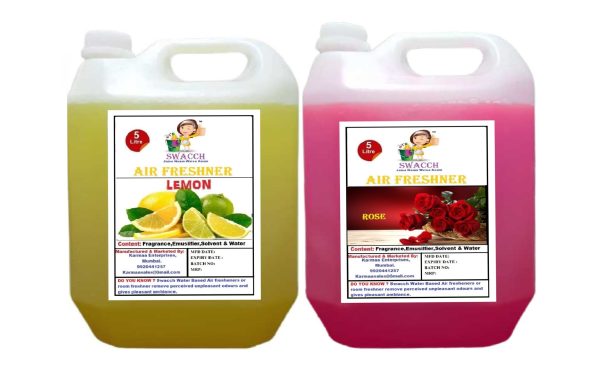 Air Freshner (5 Litre) (Combo Pack of 2) Lemon , rose