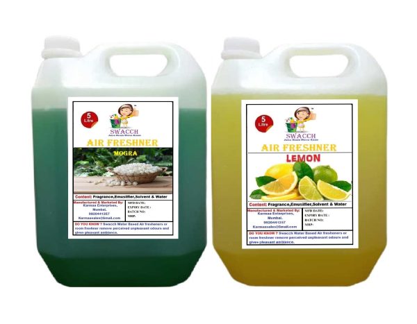 Air Freshner (5 Litre) (Combo Pack of 2) Mogra , Lemon