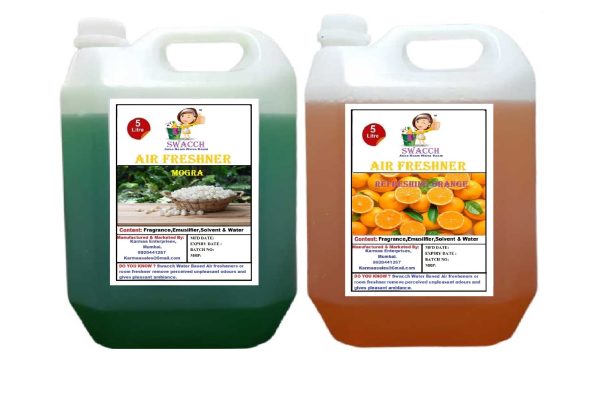 Air Freshner (5 Litre) (Combo Pack of 2) Mogra , Orange
