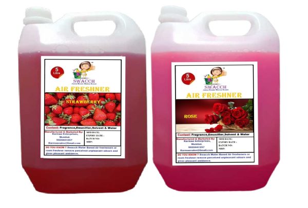 Air Freshner (5 Litre) (Pack of 2) Strawberry , Rose