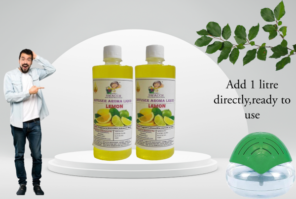 Diffuser Aroma Liquid (500ml) (Pack of 2) Lemon