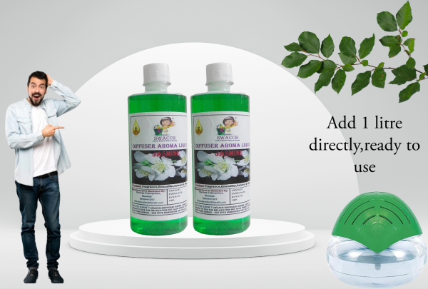 Diffuser Aroma Liquid (500ml) (Pack of 2) Jasmine