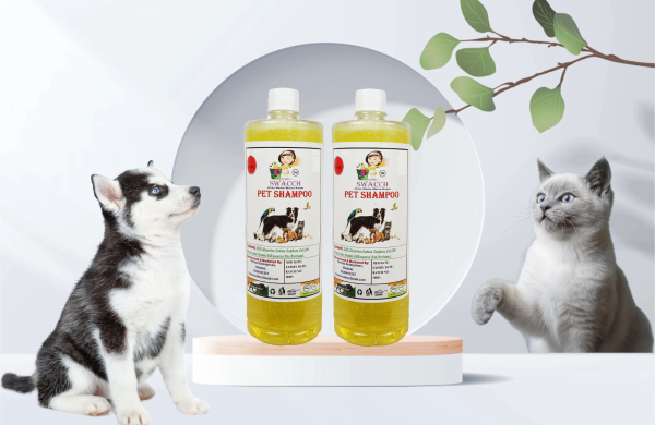 Pet Shampoo (1 Litre) (Pack of 2) Lemon