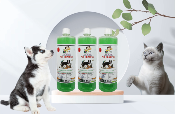 Pet Shampoo (1 Litre) (Pack of 3) Neem Alovera