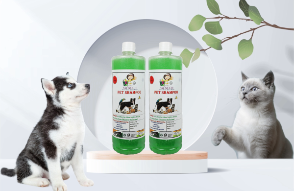 Pet Shampoo (1 Litre) (Pack of 2) Neem Alovera