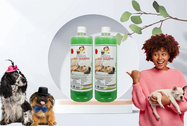 Dog Shampoo (1 Litre) (Pack of 2) Neem Alovera