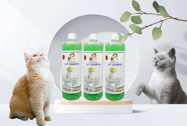 Cat Shampoo (1 Litre) (Pack of 3) Neem Alovera