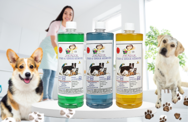 Stain & Odour Remover (1 Litre) (Combo Pack of 3) Lemon , Jasmine , Lavender