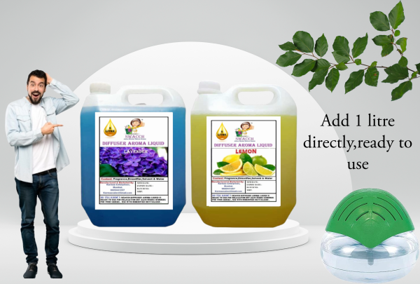 Diffuser Aroma Liquid (5 Litre) (Combo Pack of 2) Lavender & Lemon