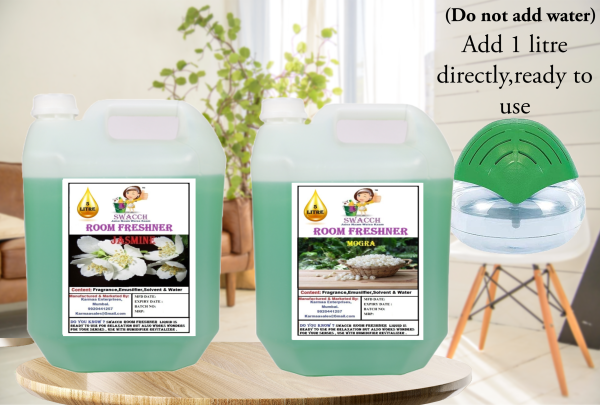 Room Freshner (5 Litre) (Combo Pack of 2) Jasmine & Mogra