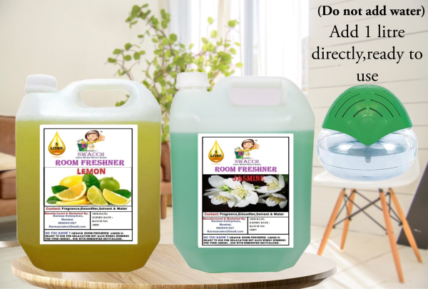 Room Freshner (5 Litre) (Combo Pack of 2) Lemon & Jasmine