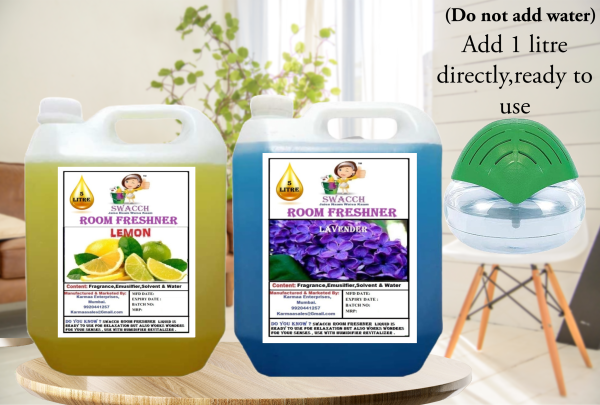 Room Freshner (5 Litre) (Combo Pack of 2) Lemon & Lavender