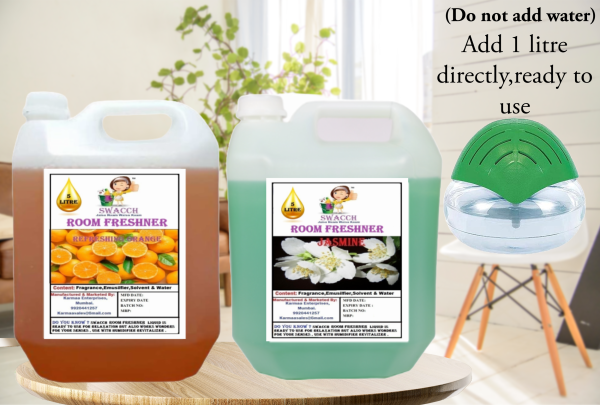 Room Freshner (5 Litre) (Combo Pack of 2) Orange & Jasmine