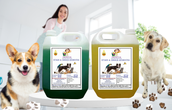 Stain & Odour Remover (5 Litre) (Combo Pack of 2) Jasmine , Lemon