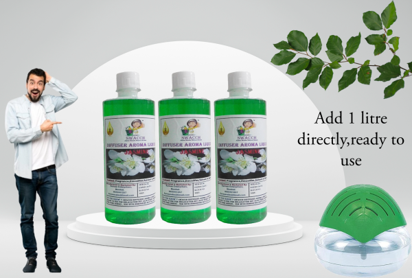 Diffuser Aroma Liquid (500ml) (Pack of 3) Jasmine