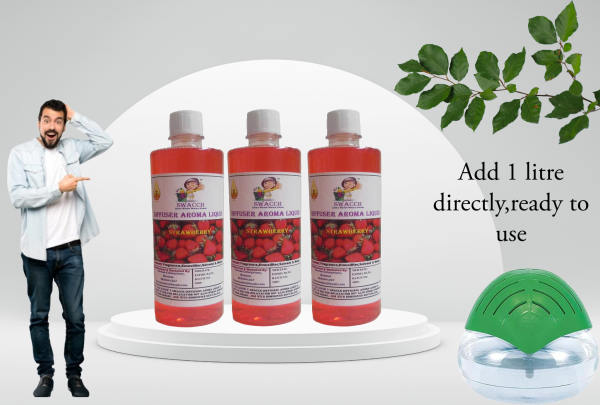 Diffuser Aroma Liquid (500ml) (Pack of 3) Strawberry