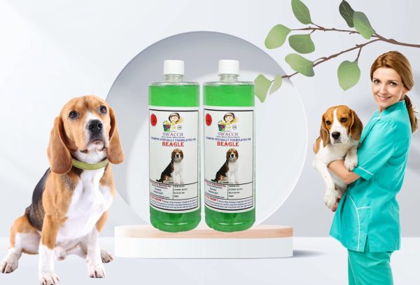 Beagle Dog Shampoo (1 Litre) (Pack of 2) Neem Alovera