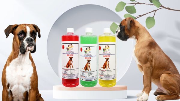 Boxer Dog Shampoo (1 Litre) (Combo Pack of 3) Lemon , Jasmine & Neem Alovera