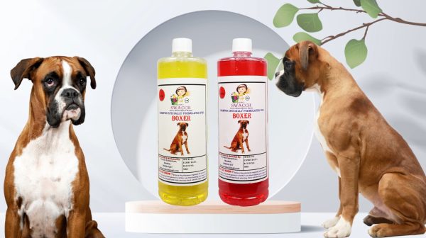 Boxer Dog Shampoo (1 Litre) (Combo Pack of 2) Lemon & Strawberry