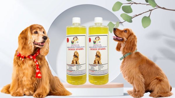 Cocker Spaniel Dog Shampoo (1 Litre) (Pack of 2) Lemon