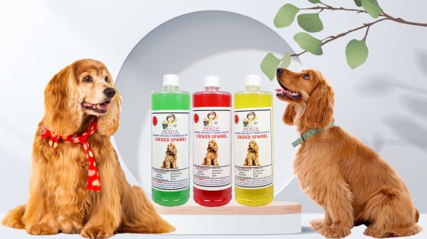 Cocker Spaniel Dog Shampoo (1 Litre) (Combo Pack of 3) Jasmine , Lemon & Neem Alovera