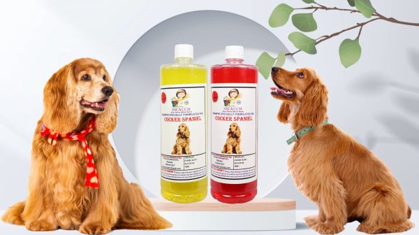 Cocker Spaniel Dog Shampoo (1 Litre) (Pack of 2) Lemon & Strawberry