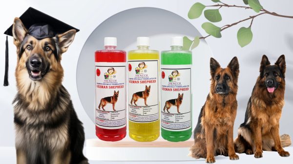 German Shepherd Dog Shampoo (1 Litre) (Pack of 3) Jasmine , Lemon , Neem Alovera