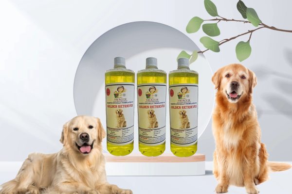 Golden Retriever Dog Shampoo (1 Litre) (Pack of 3) Lemon