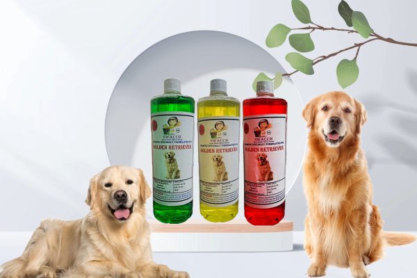 Golden Retriever Dog Shampoo (1 Litre) (Combo Pack of 3) Jasmine , Neem Alovera & Lemon