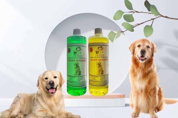 Golden Retriever Dog Shampoo (1 Litre) (Combo Pack of 2) Neem Alovera , Lemon