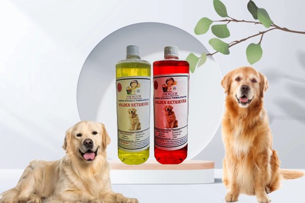 Golden Retriever Dog Shampoo (1 Litre) (Combo Pack of 2) Lemon , Strawberry