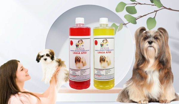 Lhasa Apso Dog Shampoo (1 Litre) (Combo Pack of 2) Jasmine , Lemon