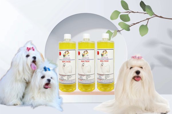 Maltese Dog Shampoo (1 Litre) (Pack of 3) Lemon