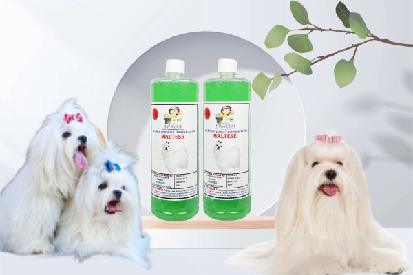 Maltese Dog Shampoo (1 Litre) (Pack of 2) Neem Alovera
