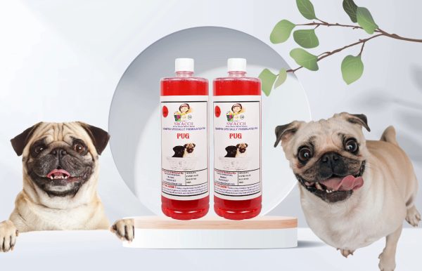 Pug Dog Shampoo (1 Litre) (Pack of 2) Jasmine