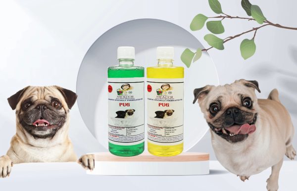Pug Dog Shampoo (500ml) (Combo Pack of 2) Neem Alovera & Lemon