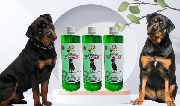 Rottweiler Dog Shampoo (1 Litre) (Pack of 3) Neem Alovera