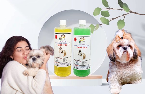 Shih Tzu Dog Shampoo (1 Litre) (Combo Pack of 2) Lemon & Neem Alovera