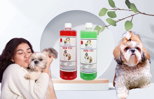 Shih Tzu Dog Shampoo (1 Litre) (Combo Pack of 2) Jasmine & Neem Alovera