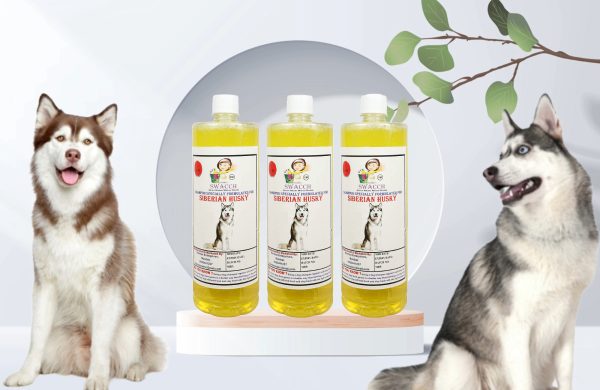 Siberian Husky Dog Shampoo (1 Litre) (Pack of 3) Lemon