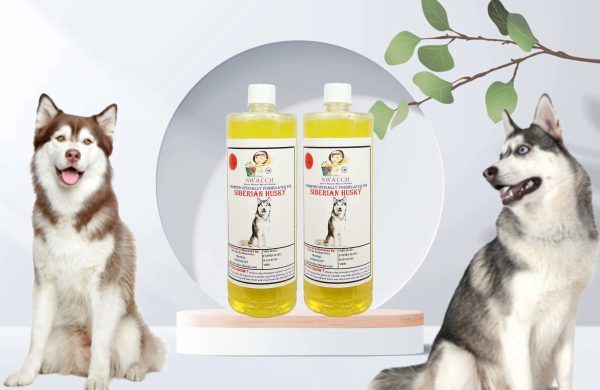 Siberian Husky Dog Shampoo (1 Litre) (Pack of 2) Lemon
