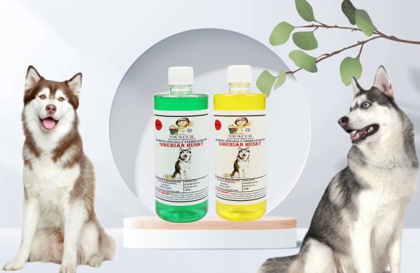 Siberian Husky Dog Shampoo (500ml) (Combo Pack of 2) Neem Alovera & Lemon