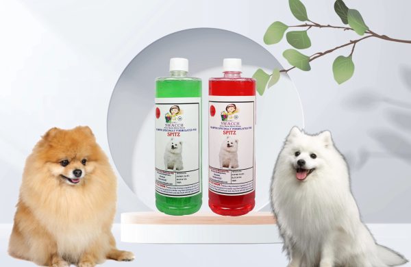 Spitz Dog Shampoo (1 Litre) (Pack of 2) Neem Alovera & Jasmine