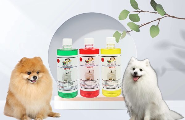 Spitz Dog Shampoo (500ml) (Combo Pack of 3) Neem Alovera , Jasmine & Lemon