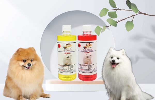 Spitz Dog Shampoo (500ml) (Combo Pack of 2) Lemon & Strawberry