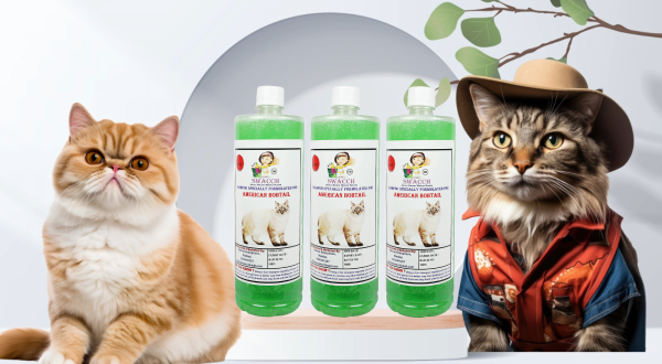 American Bobtail Cat Shampoo (1 Litre) (Pack of 3) Neem Alovera