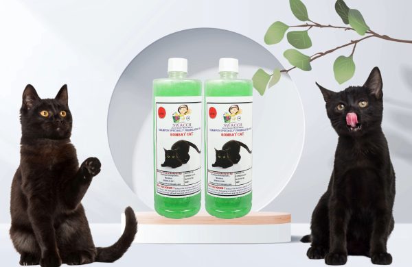 Bombay Cat Shampoo (1 Litre) (Pack of 2) Neem Alovera