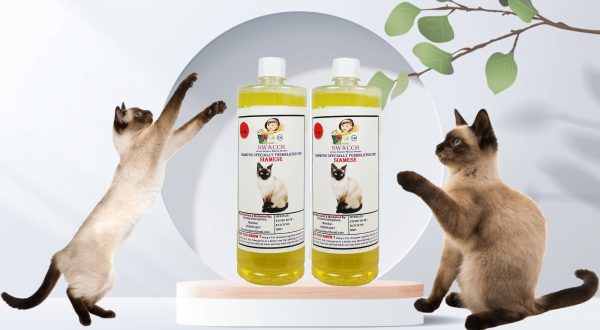 Siamese Cat Shampoo (1 Litre) (Pack of 2) Lemon